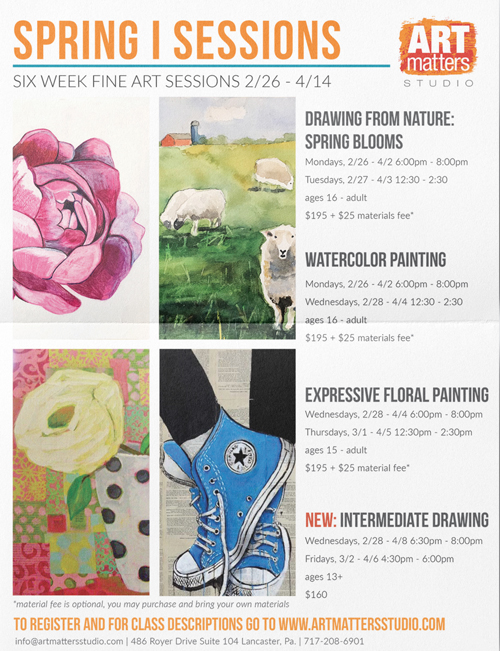 flyer mockup for Summer Art Classes